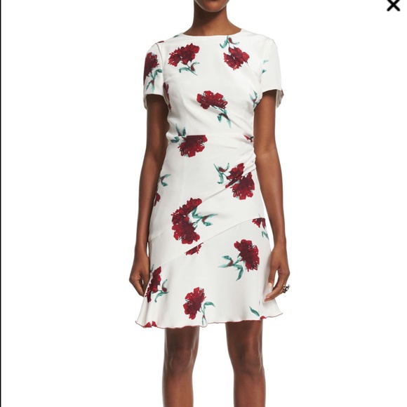 NWT Oscar de la renta floral silk dress - Picture 3 of 9